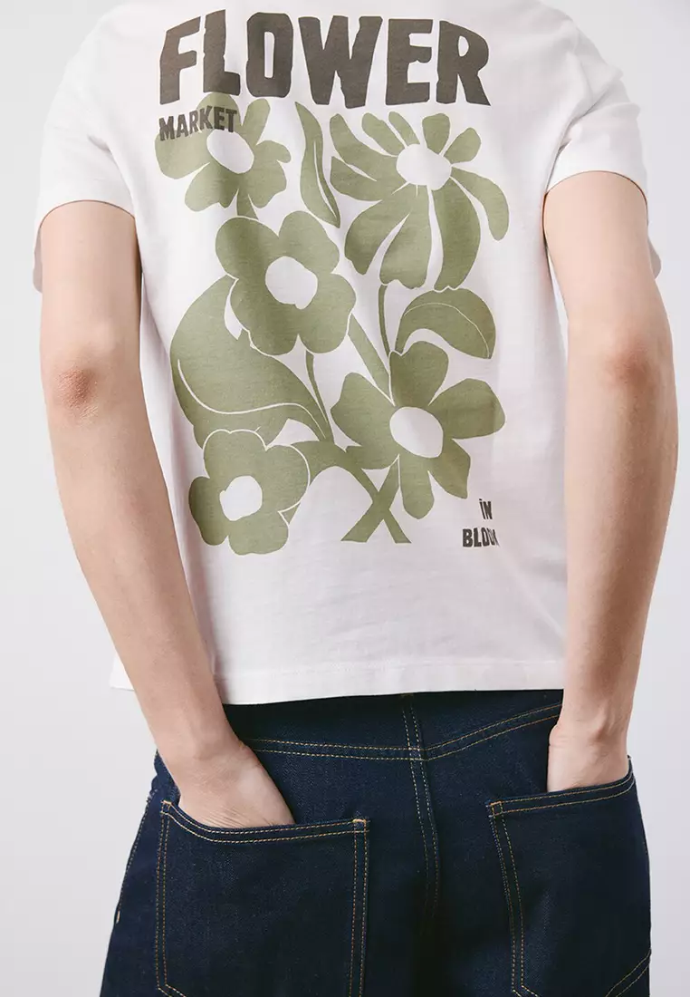 Printed Cotton-Blend T-Shirt