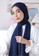Lozy Hijab blue Bawal Shawl Navy 785DCAA9409F60GS_1