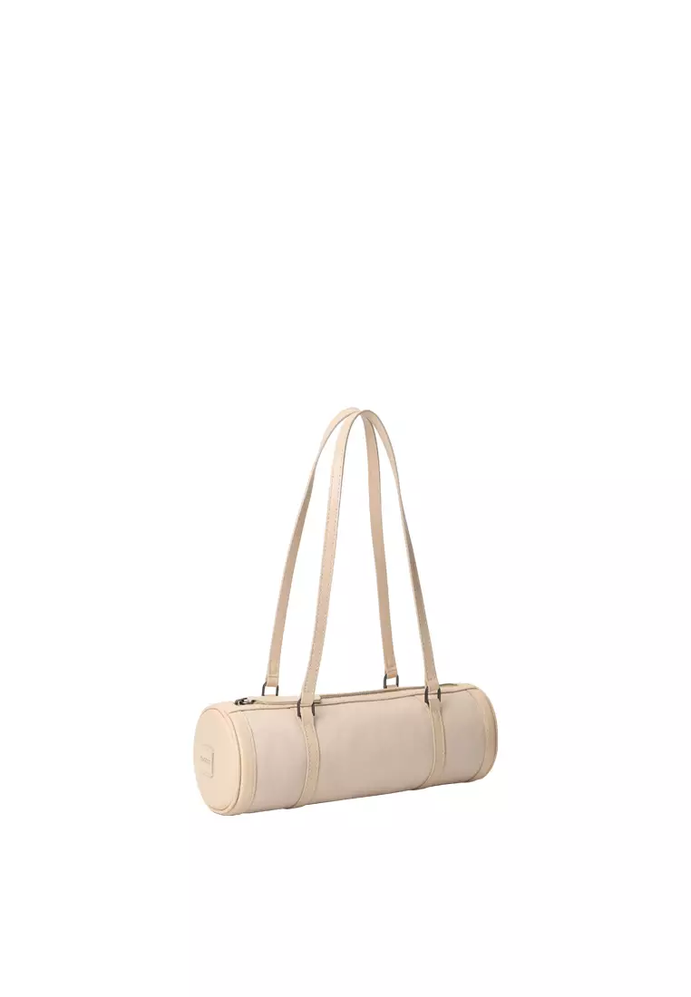 Barrel Baguette Bag - Cream Beige