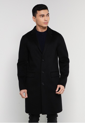 ck Calvin Klein Lux Splittable Wool Long Coat | ZALORA Malaysia