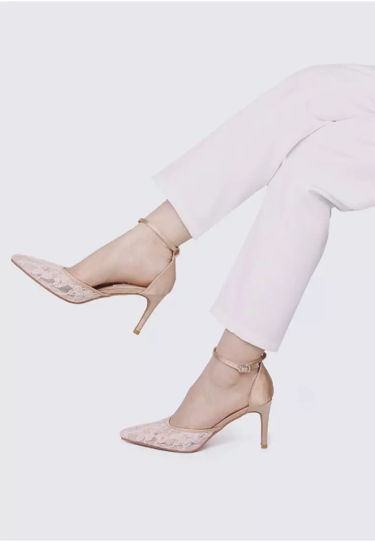 Comfy rose gold heels best sale