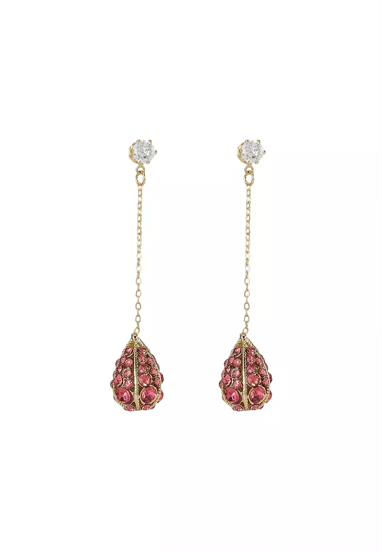 Red 2025 diamond earring