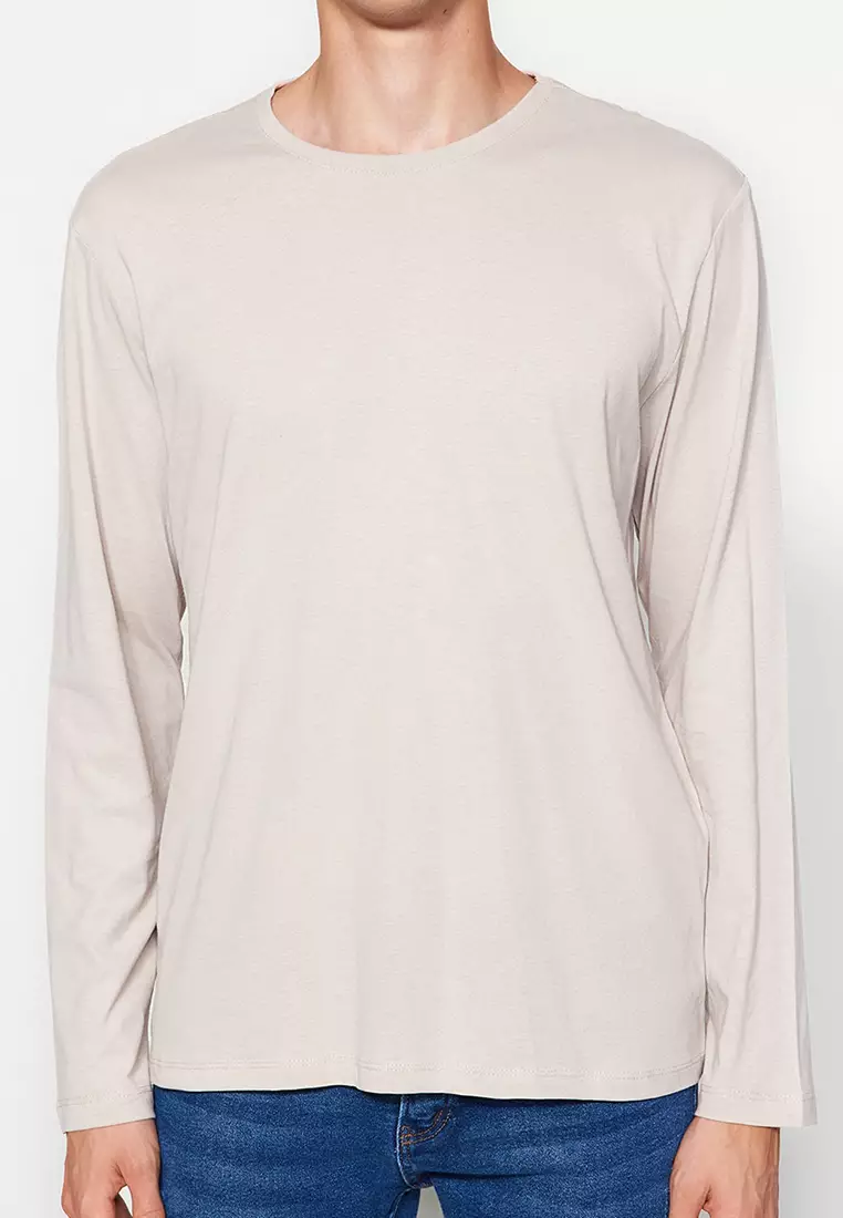 2-Pack Long Sleeve Regular/Regular Cut Basic T-Shirt