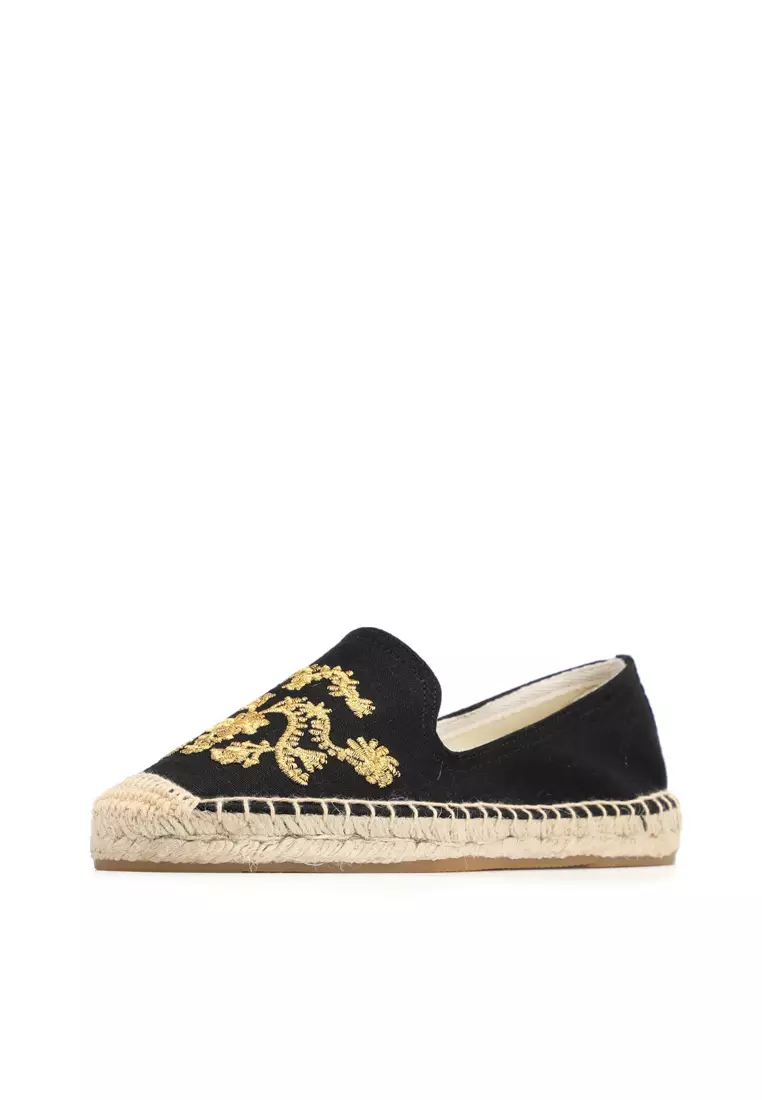 Embroidered Canvas Espadrilles HB45433