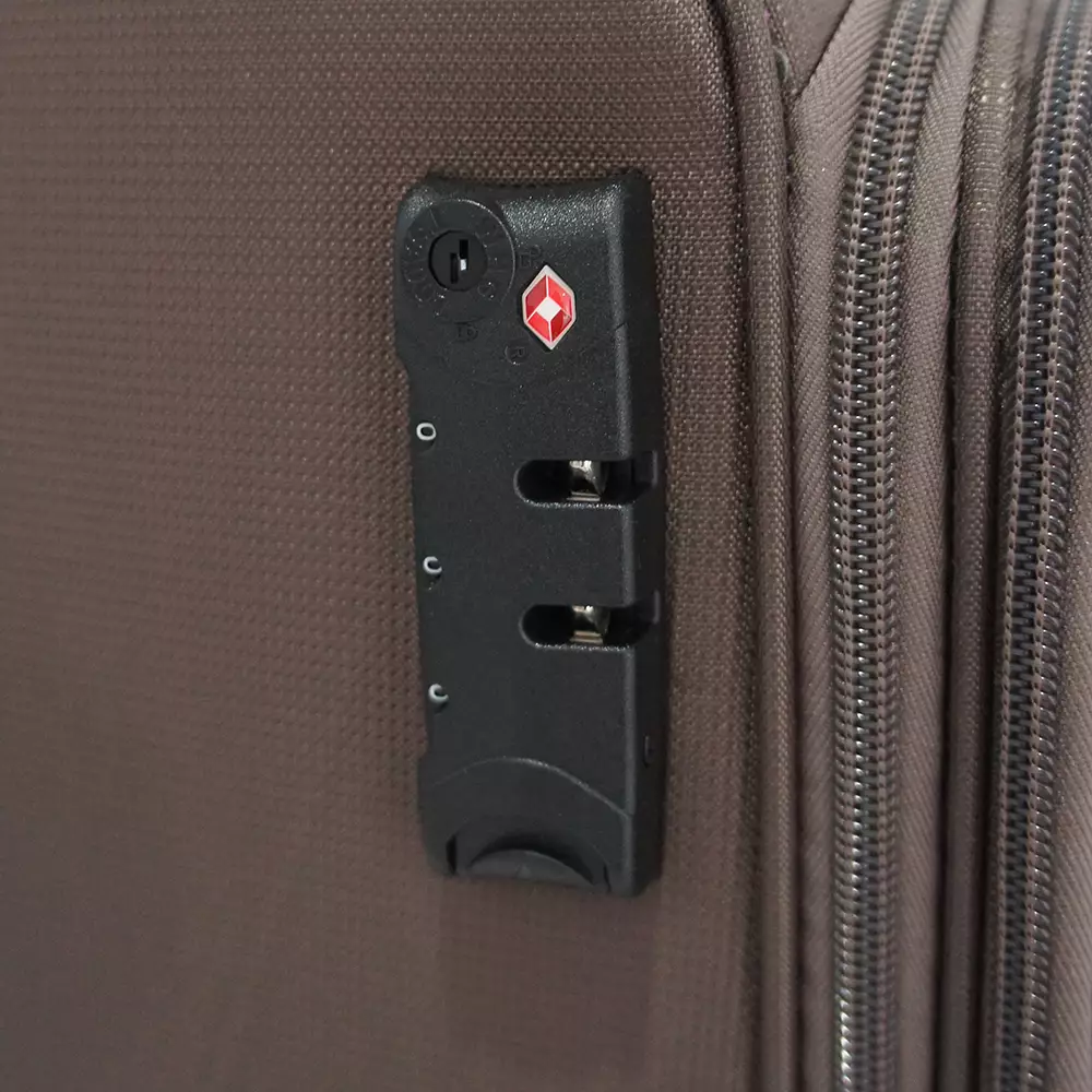 Navy Club Aldous Koper Kabin SoftCase - 4 Roda Putar TSA Lock With Laptop Case - Size 16 Inch