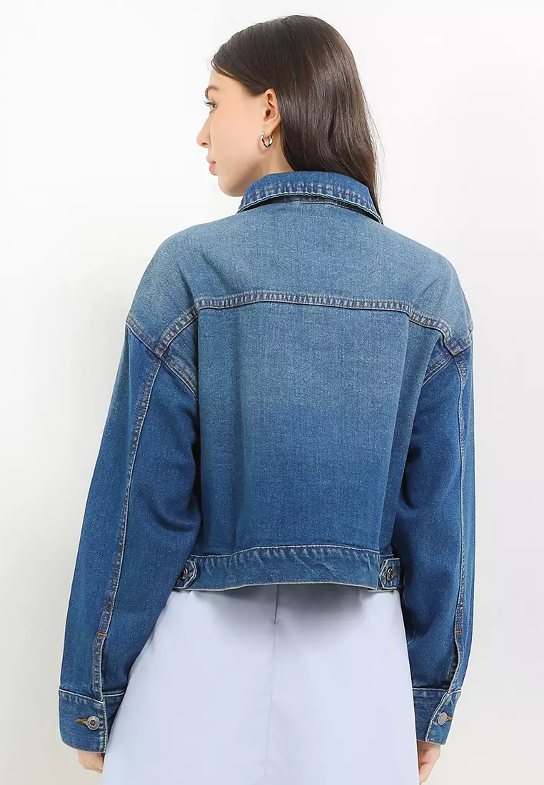 Tygena Cropped 
Denim Jacket