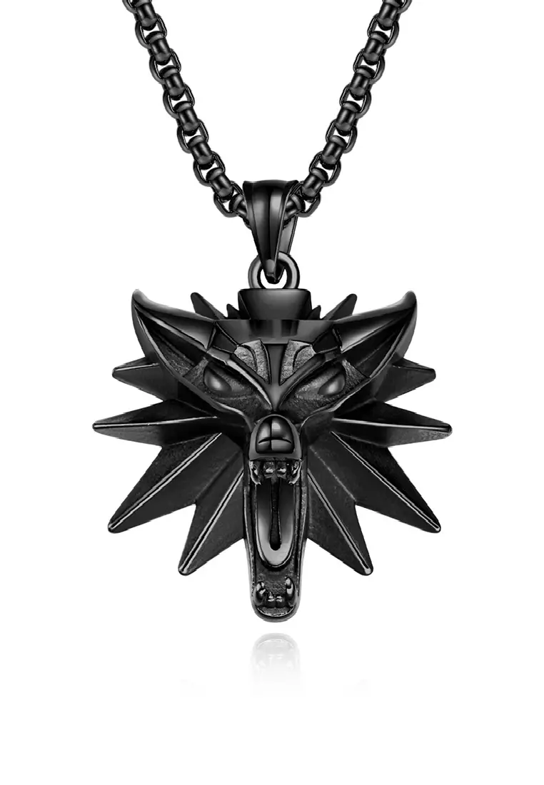 Witcher wolf pendant new arrivals