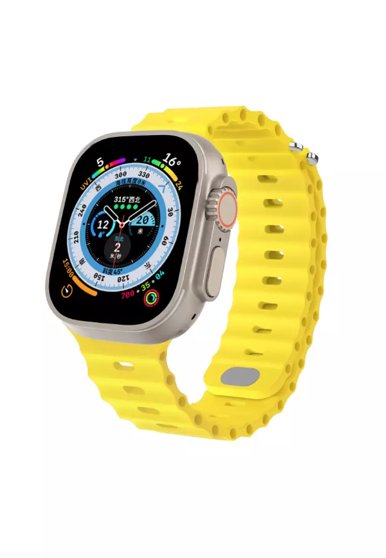 Gold silicone top apple watch band
