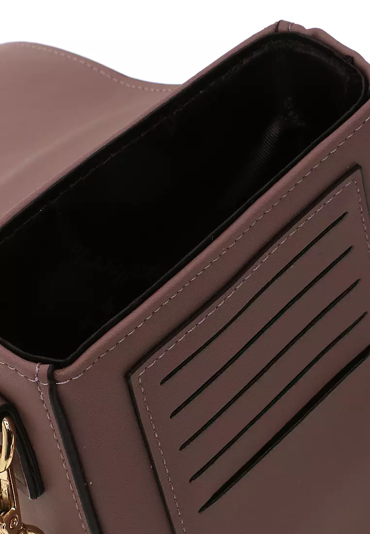 Tas Selempang Fashion Wanita Sling Bag Uniqe Design Material Leather Kulit ORIGINAL