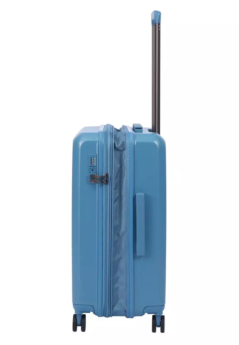 Crossing VIVE Polycarbonate Expandable Medium Luggage V2 - Blue