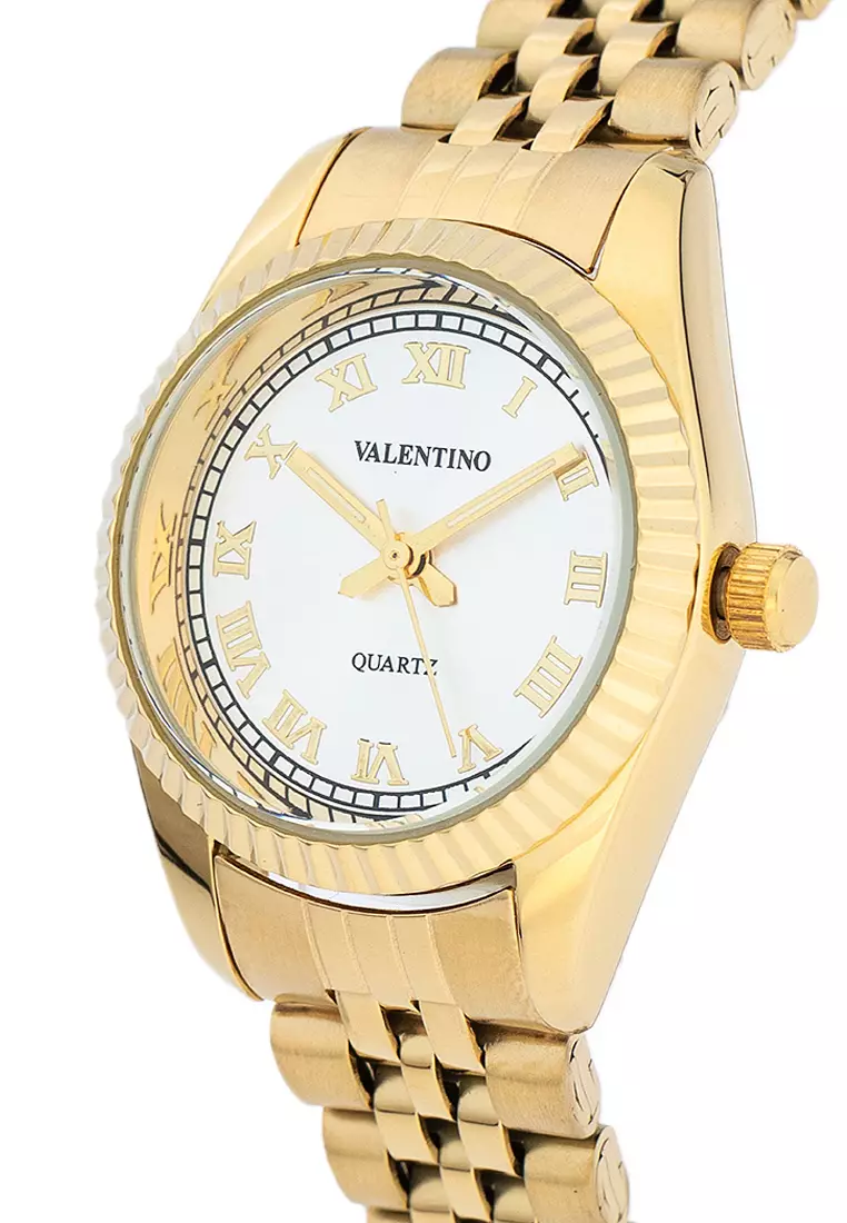 Analog Watch 20122403-Gold - Silver Dial