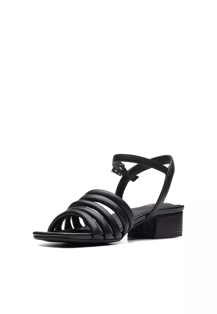 Clarks black on sale strappy sandals