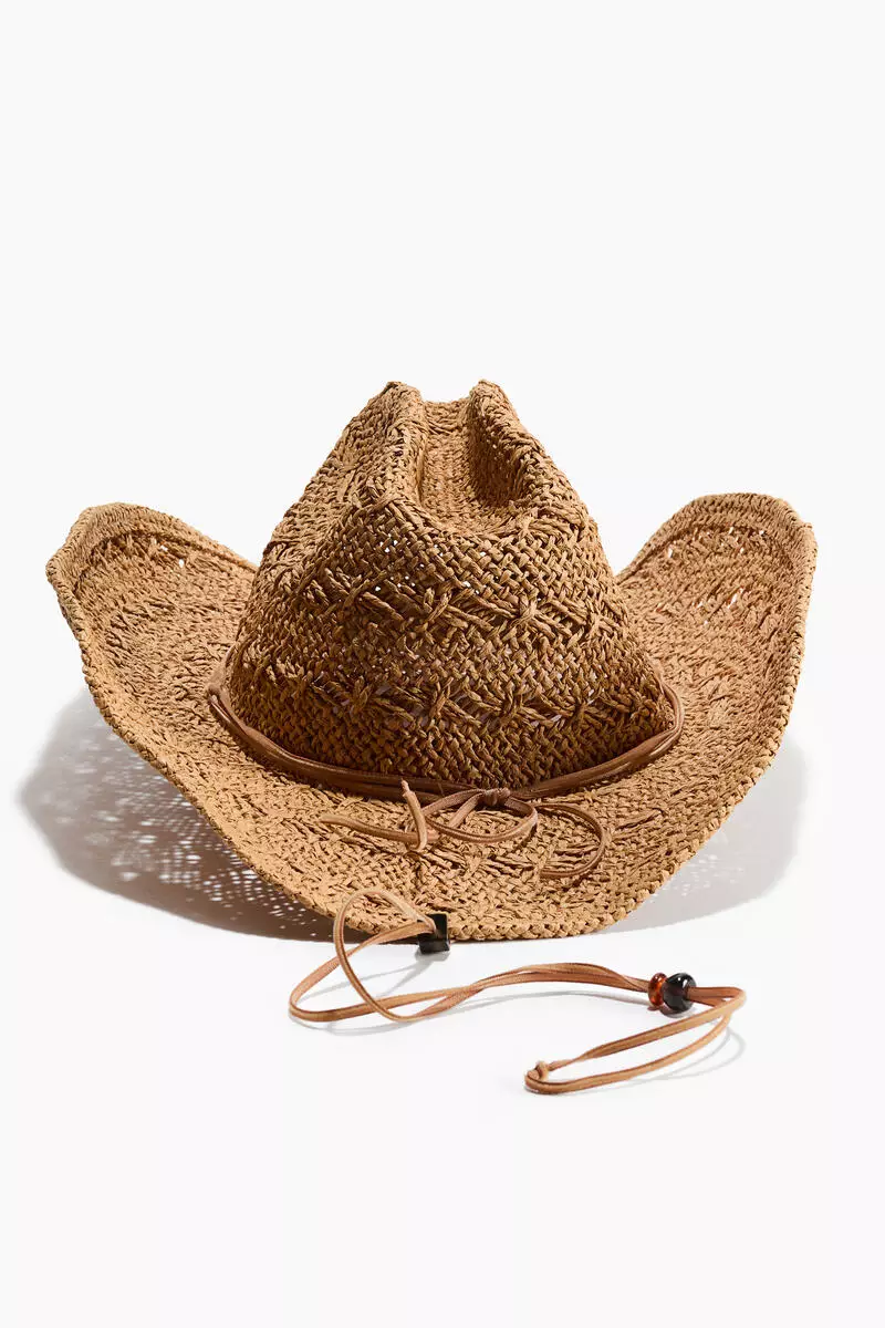 Straw cowboy hat