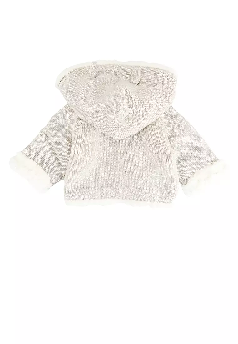 Fur cardigan for baby girl outlet