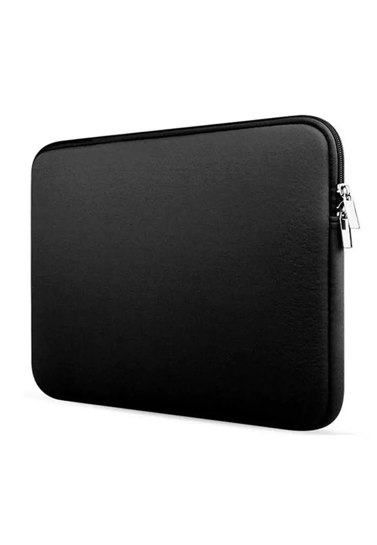 Hugo Sleeve Case for Laptop 14 Inch Unisex Desain Protection Large Storage Material Neoprene ORIGINAL - Black