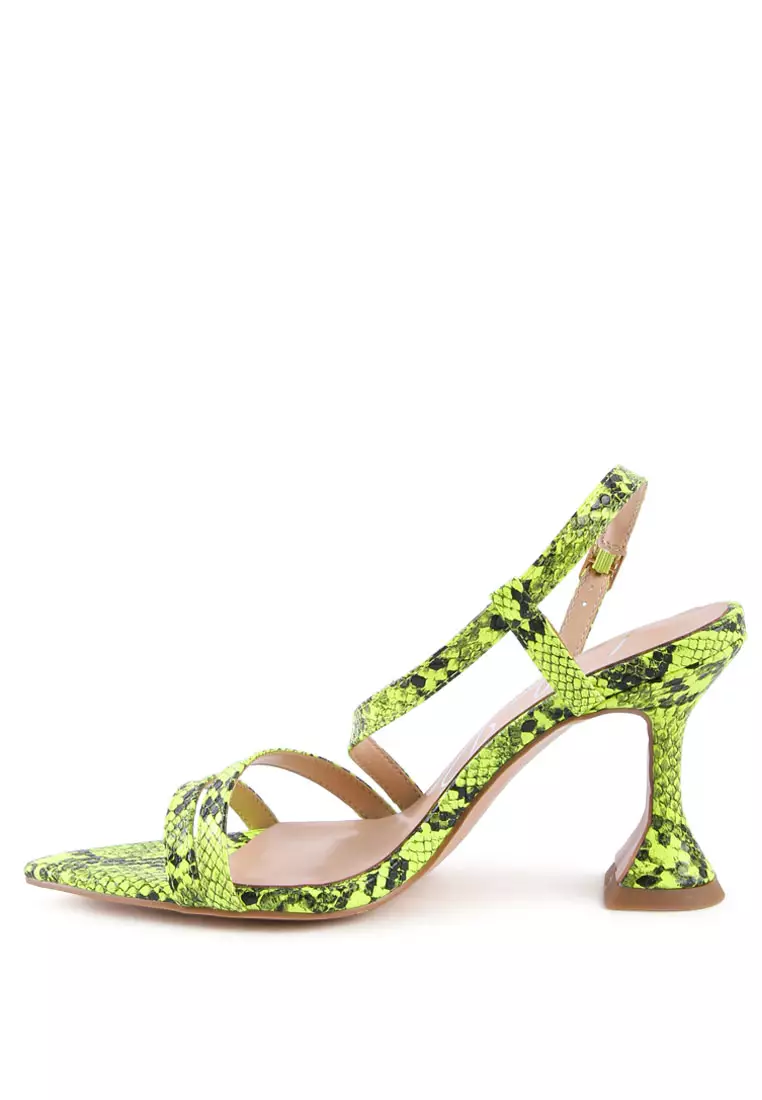 Neon snake print best sale sandals