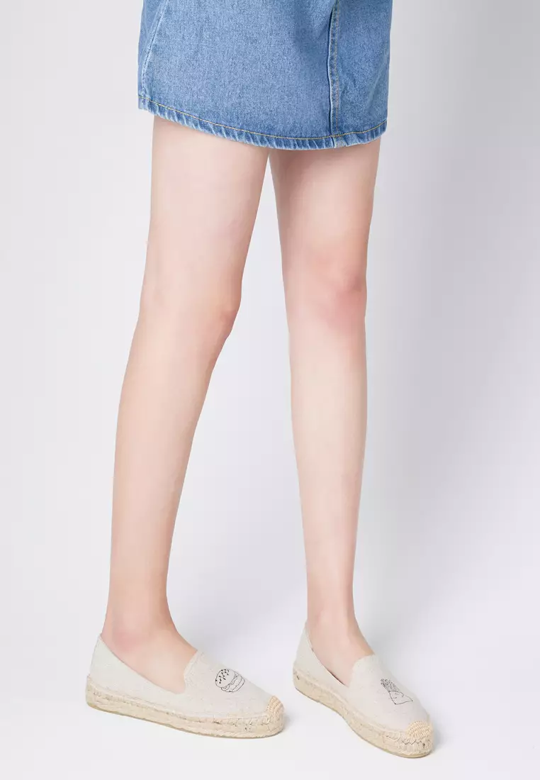 Platform Embroidered Canvas Espadrilles HB6105