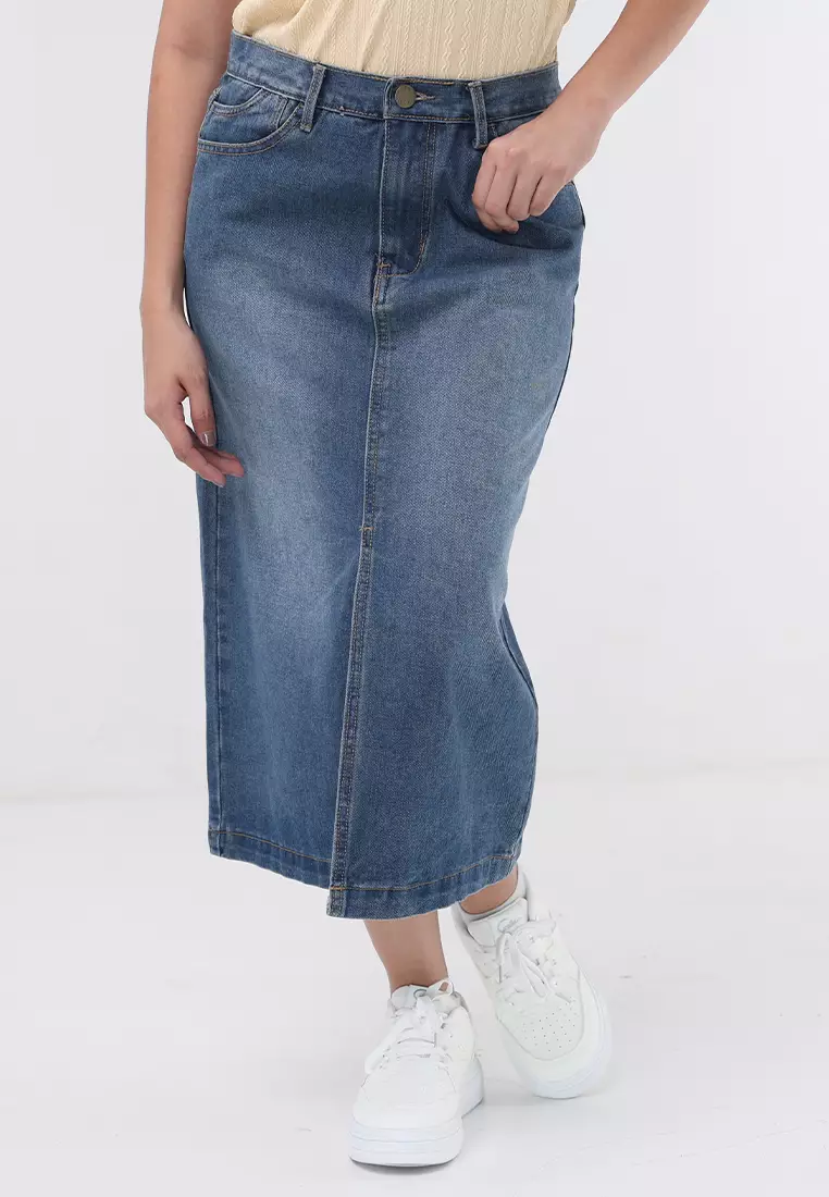 Denim Maxi Skirt Ladies