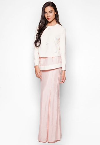 Justeen Baju Kurung from JLuxe in Pink