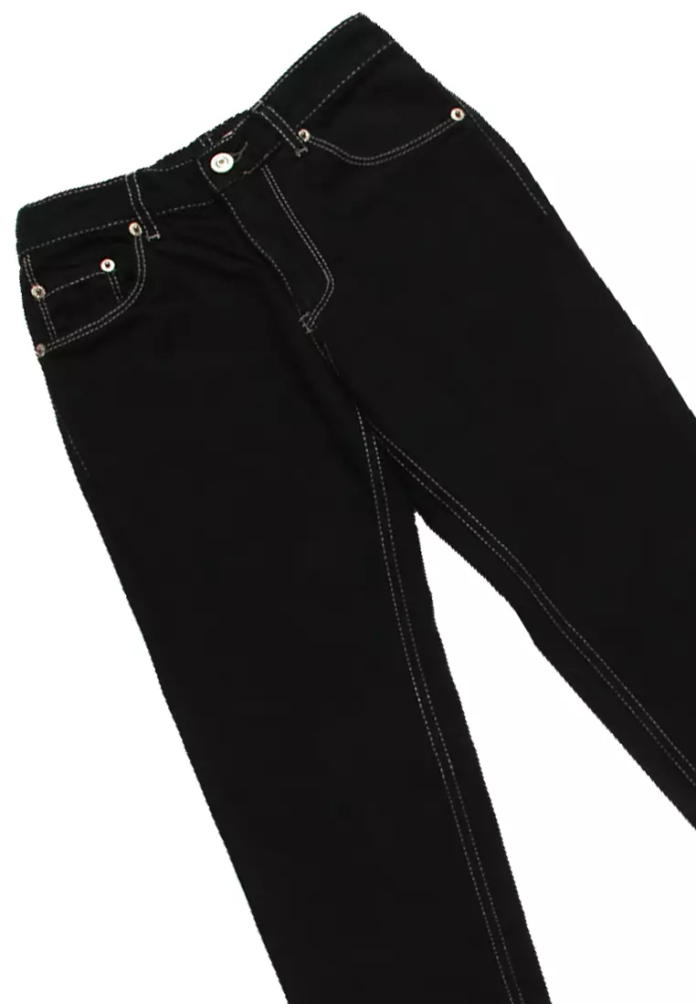 Celana Panjang Anak Perempuan Jeans Jogger Black - CHEERS