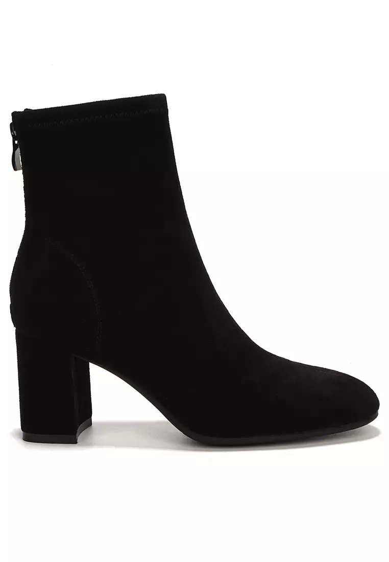 Discount on Twenty Eight Shoes  shoes - SKU: 7CM Suede Zipper Ankle Boots BY8870-3