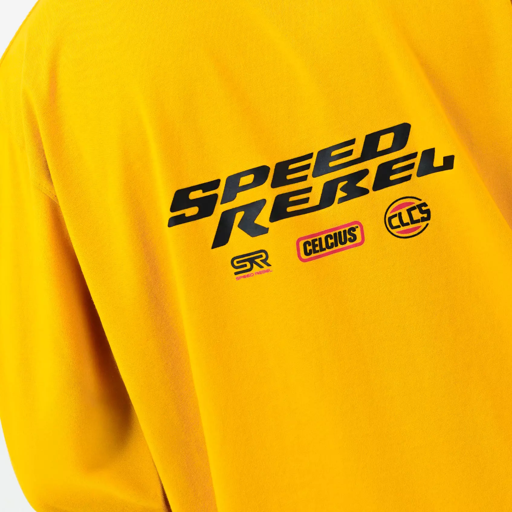 CELCIUS Speed Rebel Washed Team Longsleeve T-Shirt LIN001396C Kuning