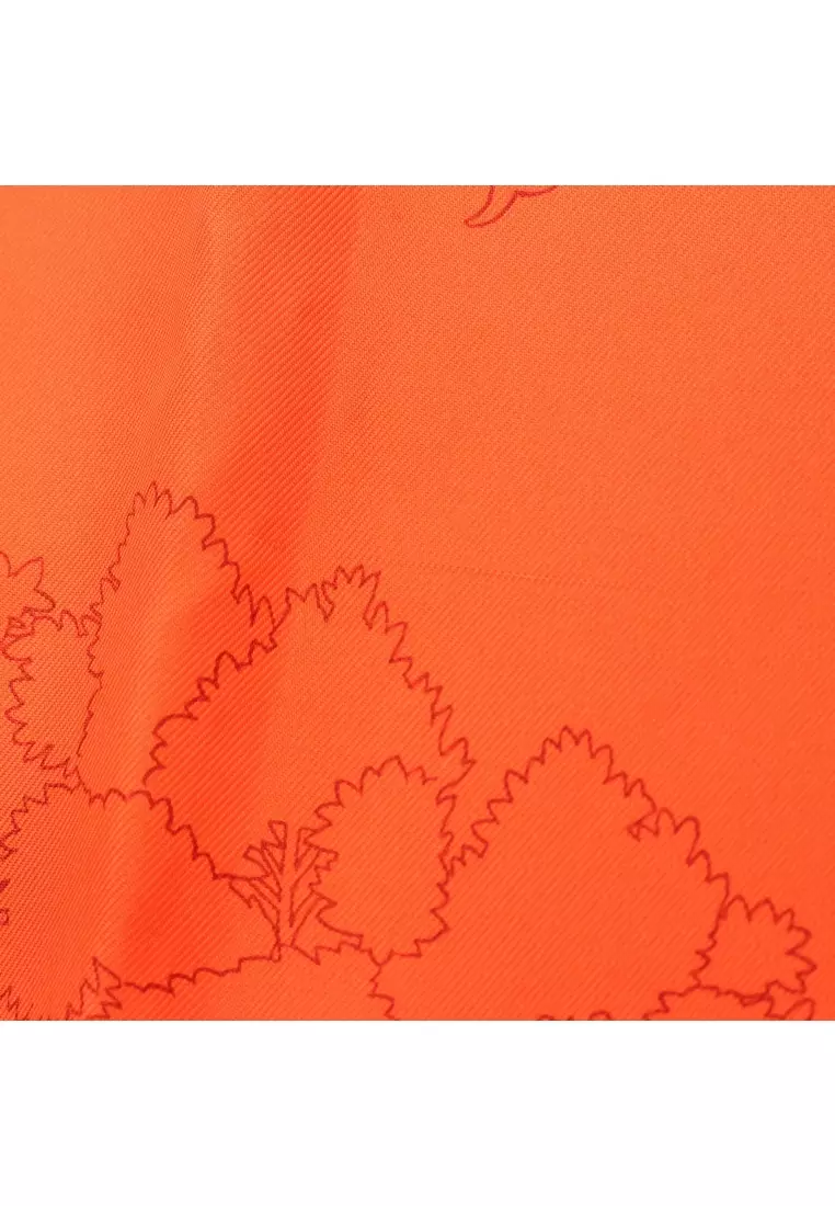 Pre-Loved Hermès carres 90 De la Citrouille a la Caleche scarf silk Orange red