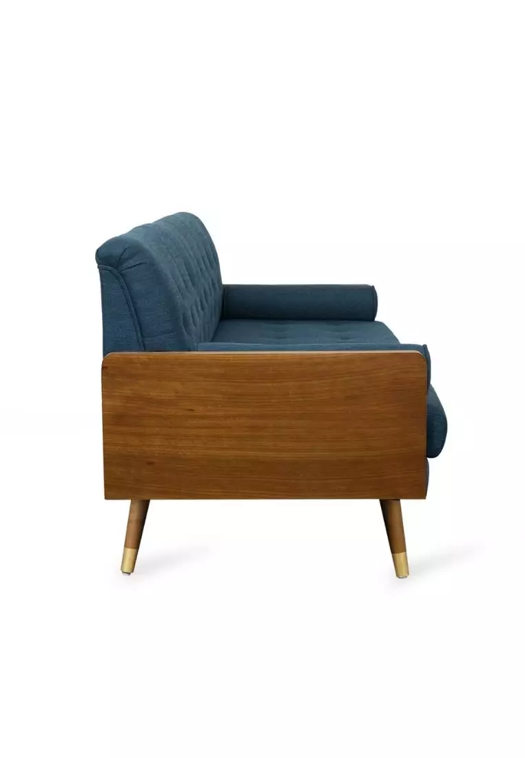 Aidan mid century modern deals tufted fabric sofa