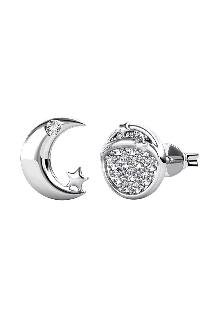 Meteor Earring WG - Anting Crystal by Her Jewellery