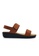 POLO HILL brown POLO HILL Ladies Hook and Loop Single Velcro Strap Sandals 516C7SH6C7313EGS_1