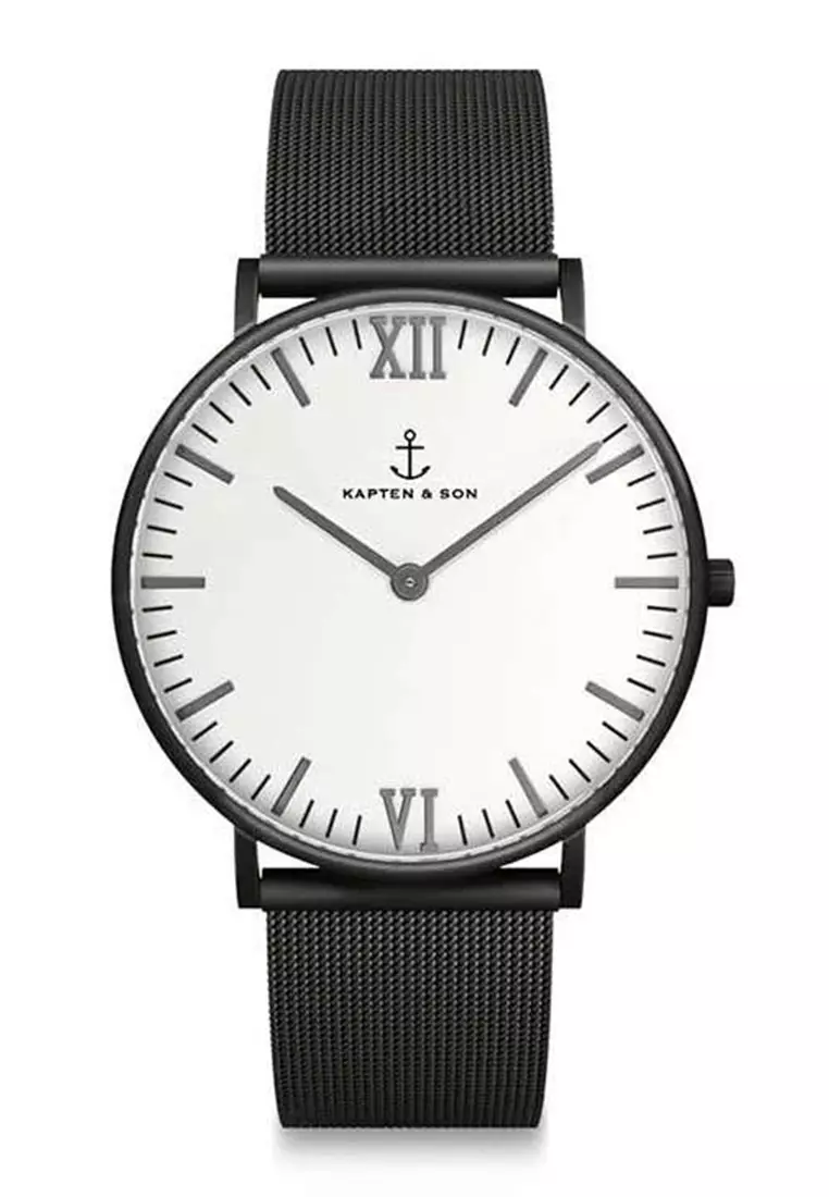 Heritage Mesh Kapten And Son Heritage Brown Leather WATCH WEAR E