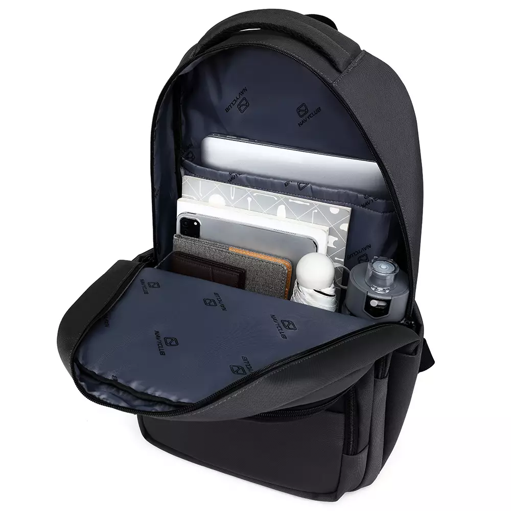 Navy Club Tas Ransel Laptop HFIC - Backpack Daypack Up to 14 Inch Tas Pria Wanita