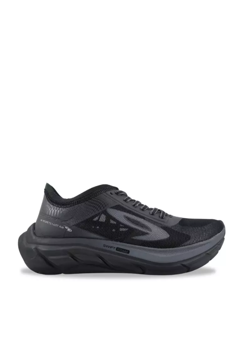 910nineten Geist Ekiden Hyperpulse sepatu lari - Hitam/Abu