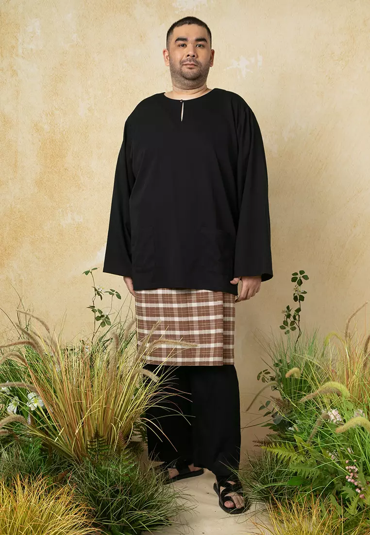 Plus Size Teluk Belanga with Sampin Set