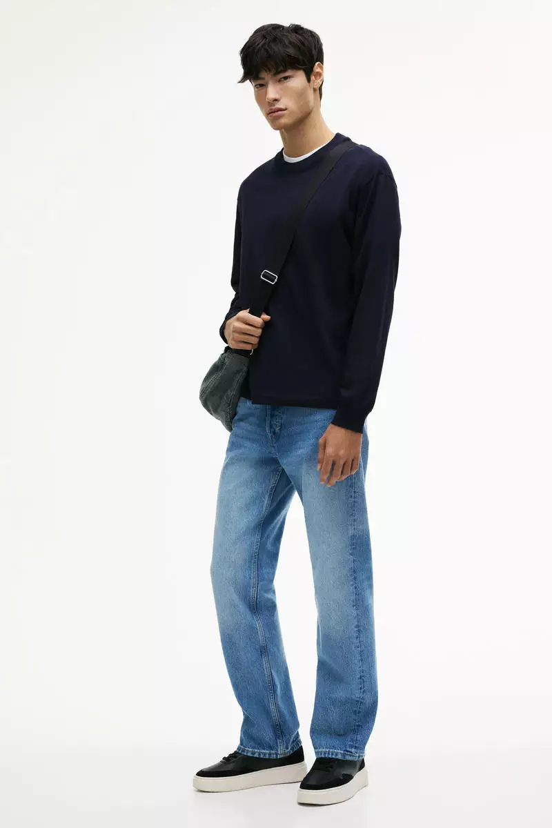 Loose Fit Long-sleeved jersey top