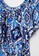 LC WAIKIKI blue Boat Neck Patterned Short Sleeve Crinkle Fabric Women's Dress 9B0CDAAB6866B9GS_8