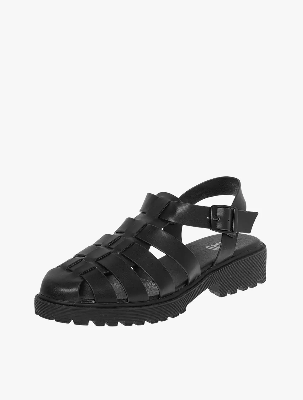 Payless Brash Royalty Womens Lumee Lug Fisherman - Black_05