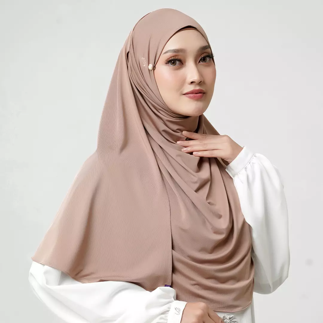 Rabbani - Kerudung Instan Muslim Wanita Dewasa Shila - Mocca