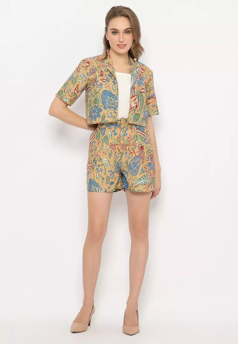 Blazer Batik Harsana Brown