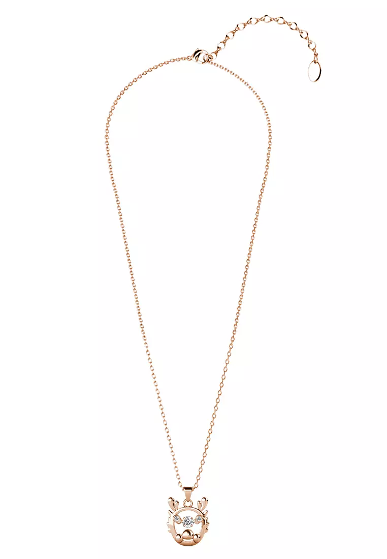 Dancing Shio Pendant Dragon ( Naga ) RG - Kalung Crystal Swarovski by Her Jewellery