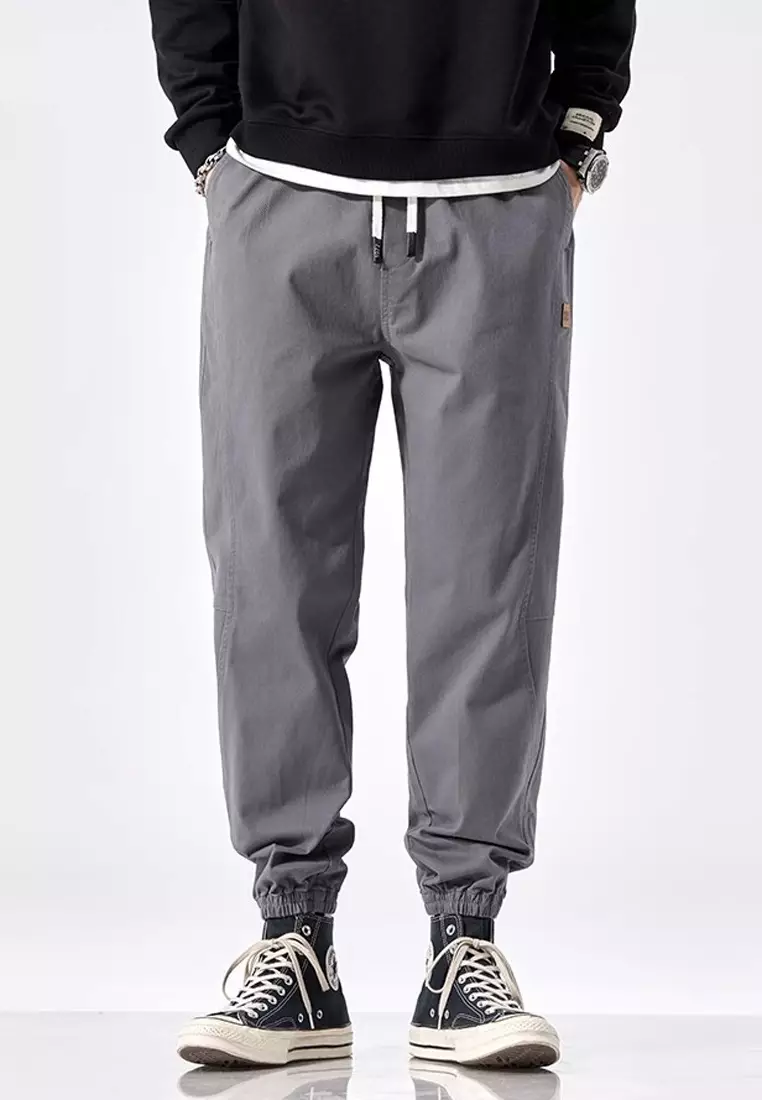 Drawstring Slim Jogger Pants