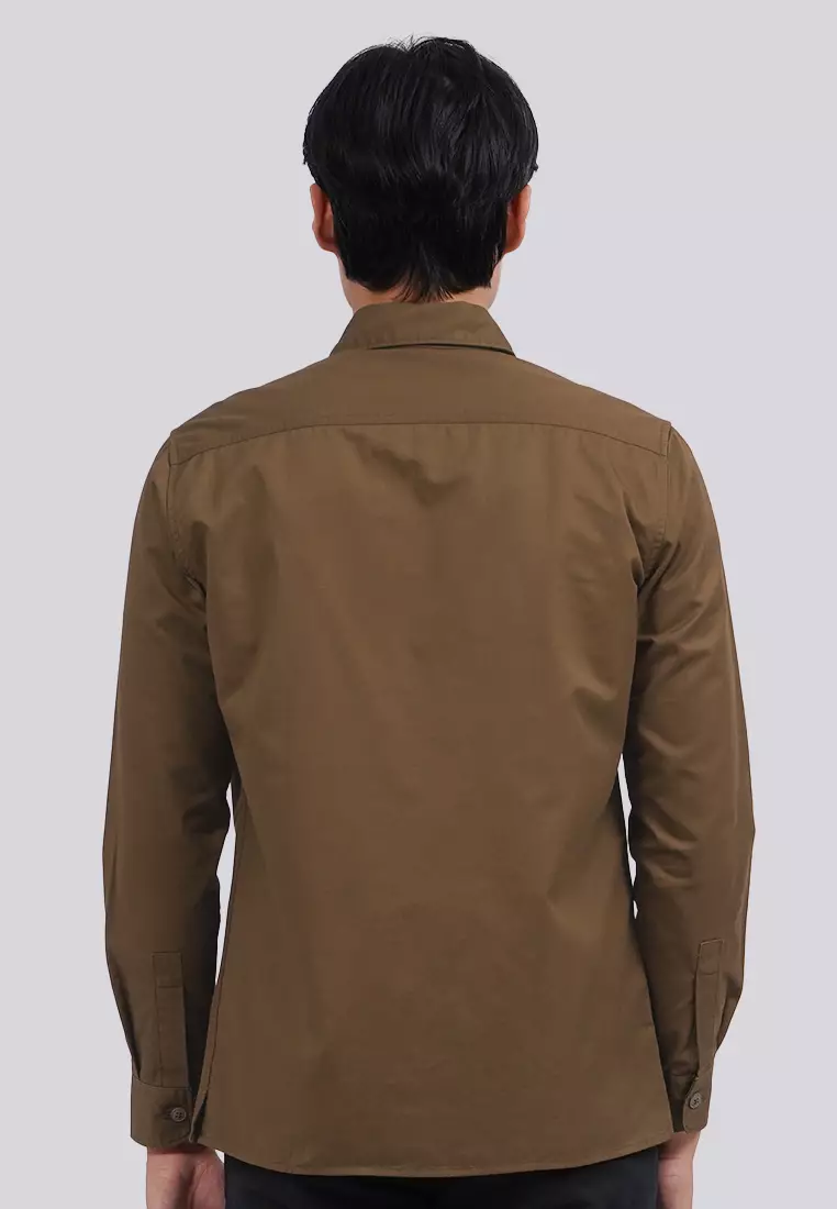 Regular Fit Long Sleeve Utility Shirt