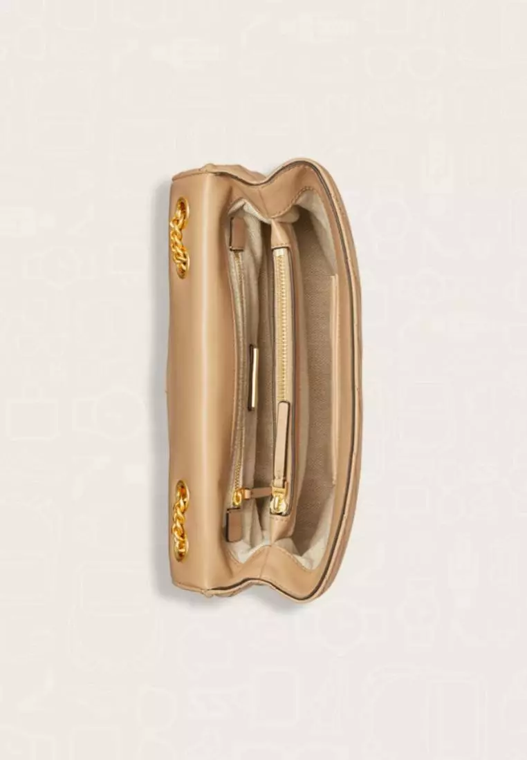 Tory Burch Kira Chevron Convertible Shoulder Bag Desert Dune