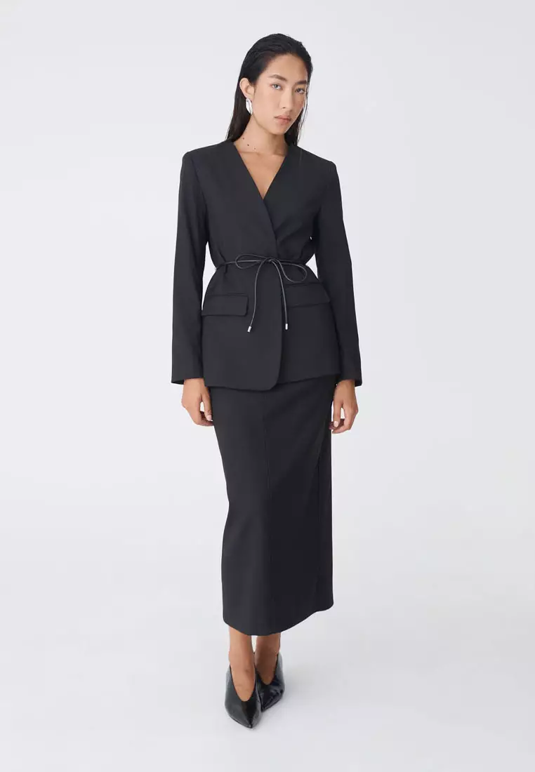 Aaria Collarless Blazer