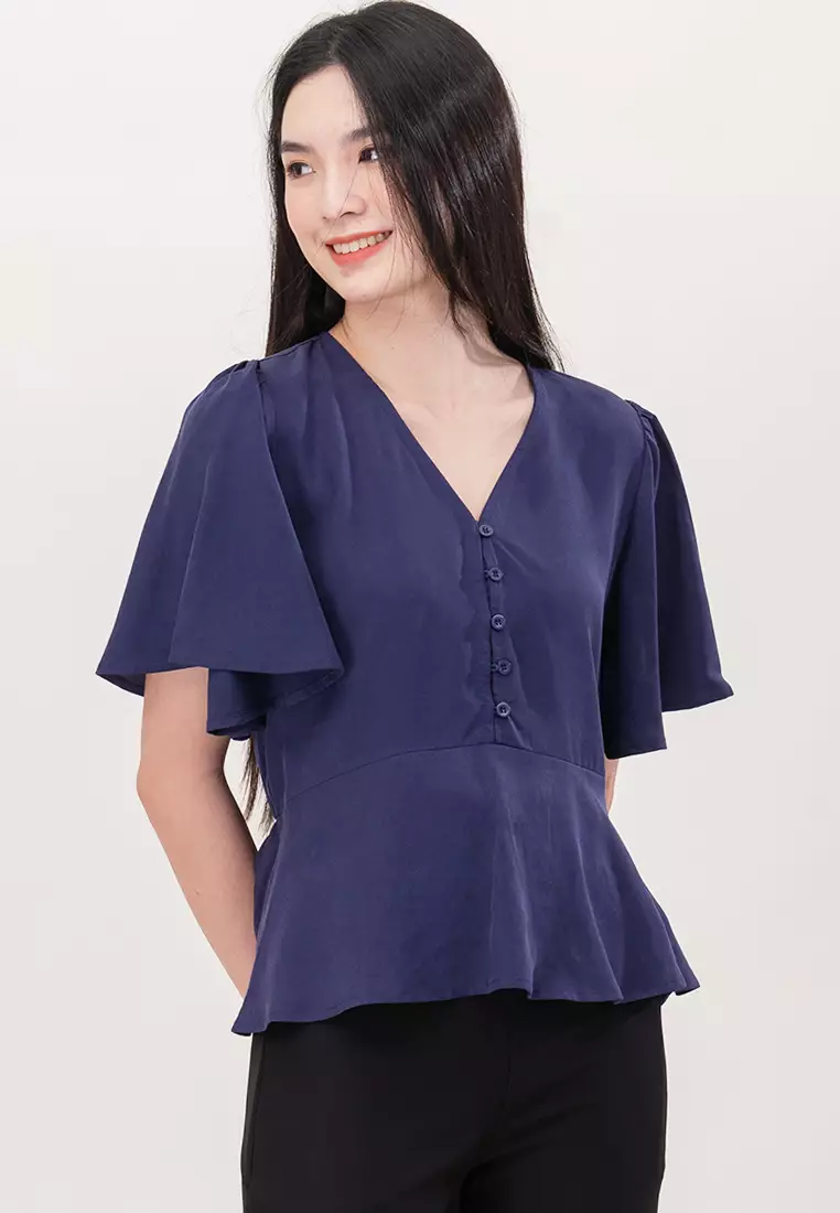 Relaxed Fit Blouse Shirt Top
