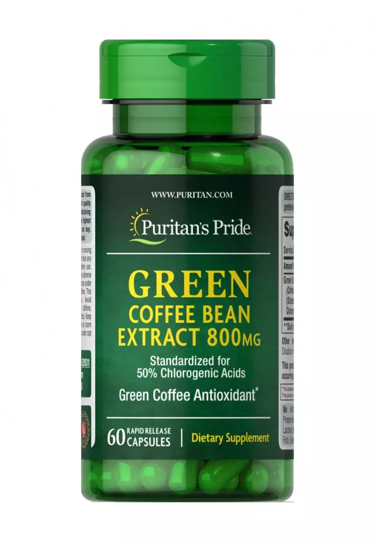 Buy Puritan's Pride Philippines Puritan's Pride Green Coffee Bean Extract 800 mg 60 capsules