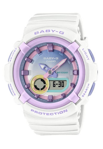Casio white Baby-g Digital Analog Watch BGA-280PM-7A CA04BAC30B1709GS_1