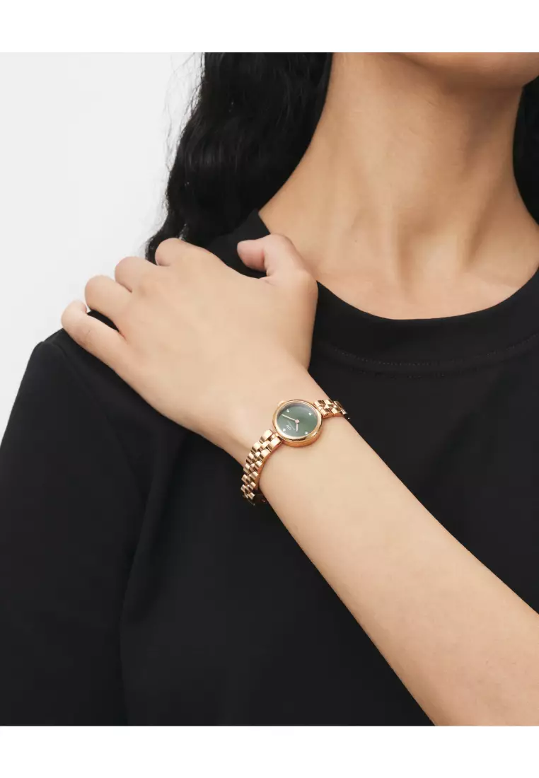 Elan Lumine Malachite Rose Gold Green Dial - Fashion Watch for women - Stainless Steel Strap Watch - Female Watch - DW Official - Authentic