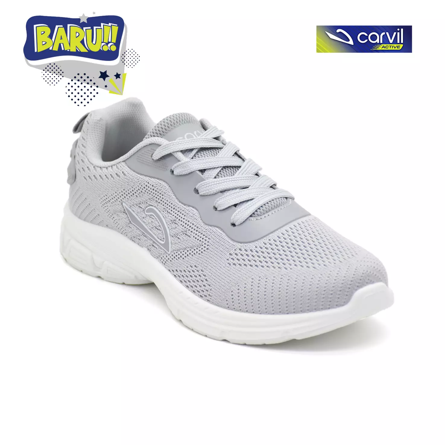 Carvil Sepatu Sekolah Anak Ghani-02 LT Dark Grey