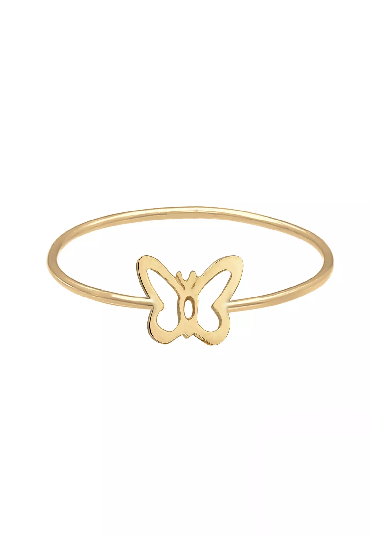 Gold hot sale ring butterfly